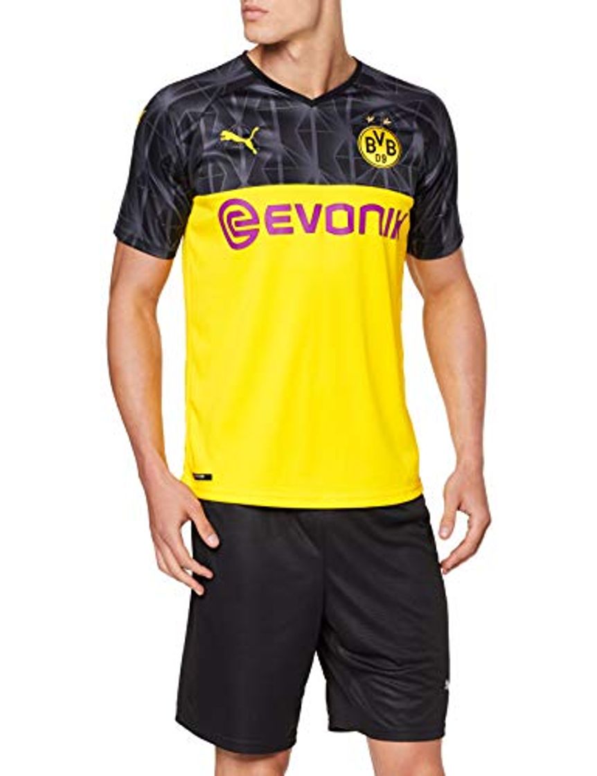 Producto Puma BVB Cup Shirt Replica with Evonik Without Opel Logo Camiseta, Hombre,