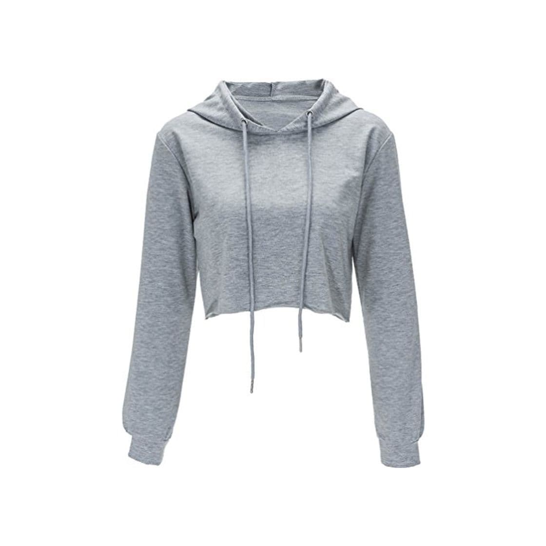 Product Sudaderas con Capucha Cortas Mujer Crop Top Hoodies Sudadera Pullover Sudaderas Anchas