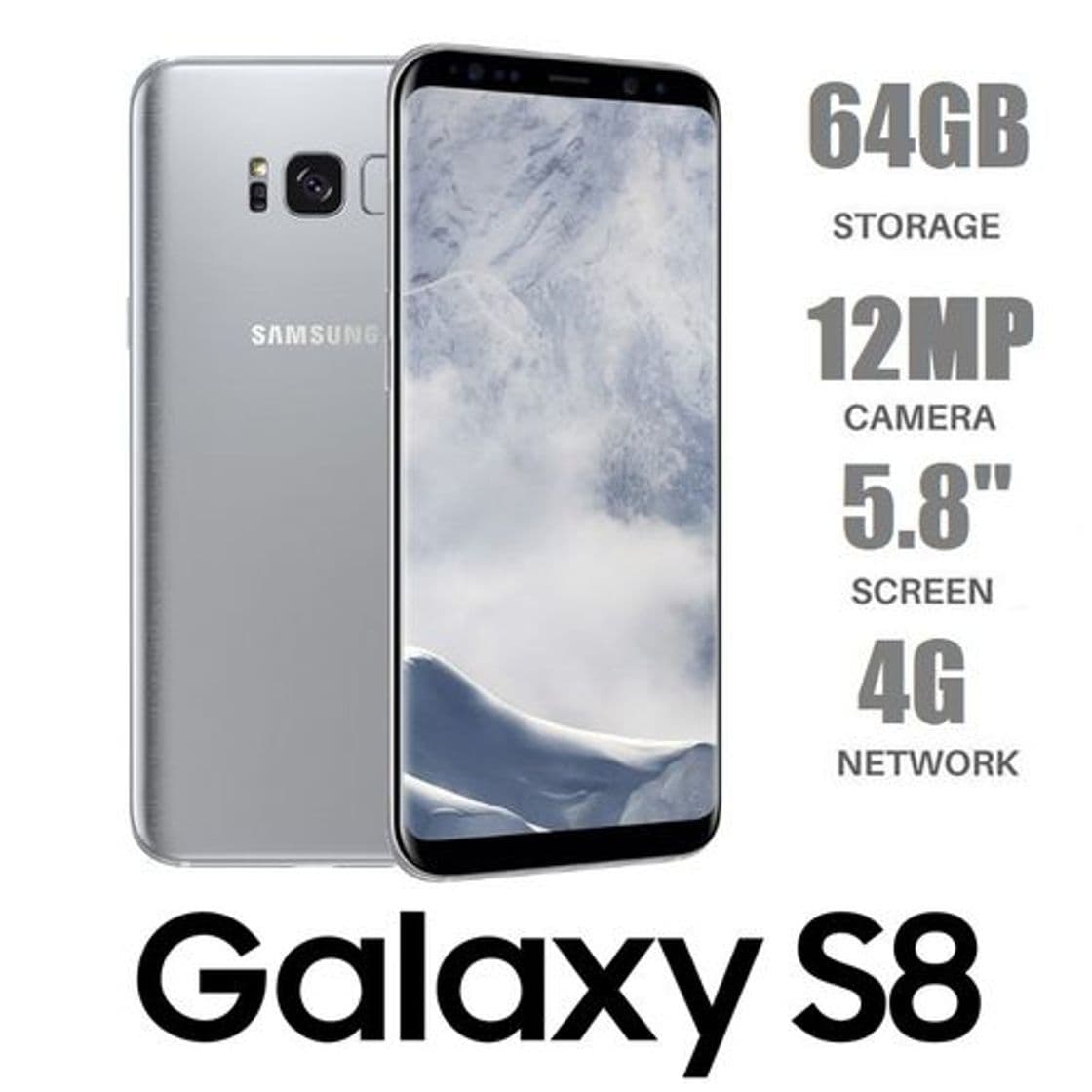 Electronic Samsung Galaxy S8 Smartphone, 4GB RAM, 64GB, 12MP, Android,