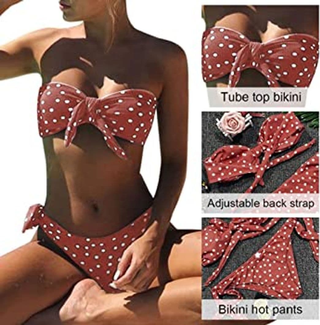 Product UMIPUBO Bikini Mujer Dos Piezas Ropa con Estampado de Lunares Push-Up Traje