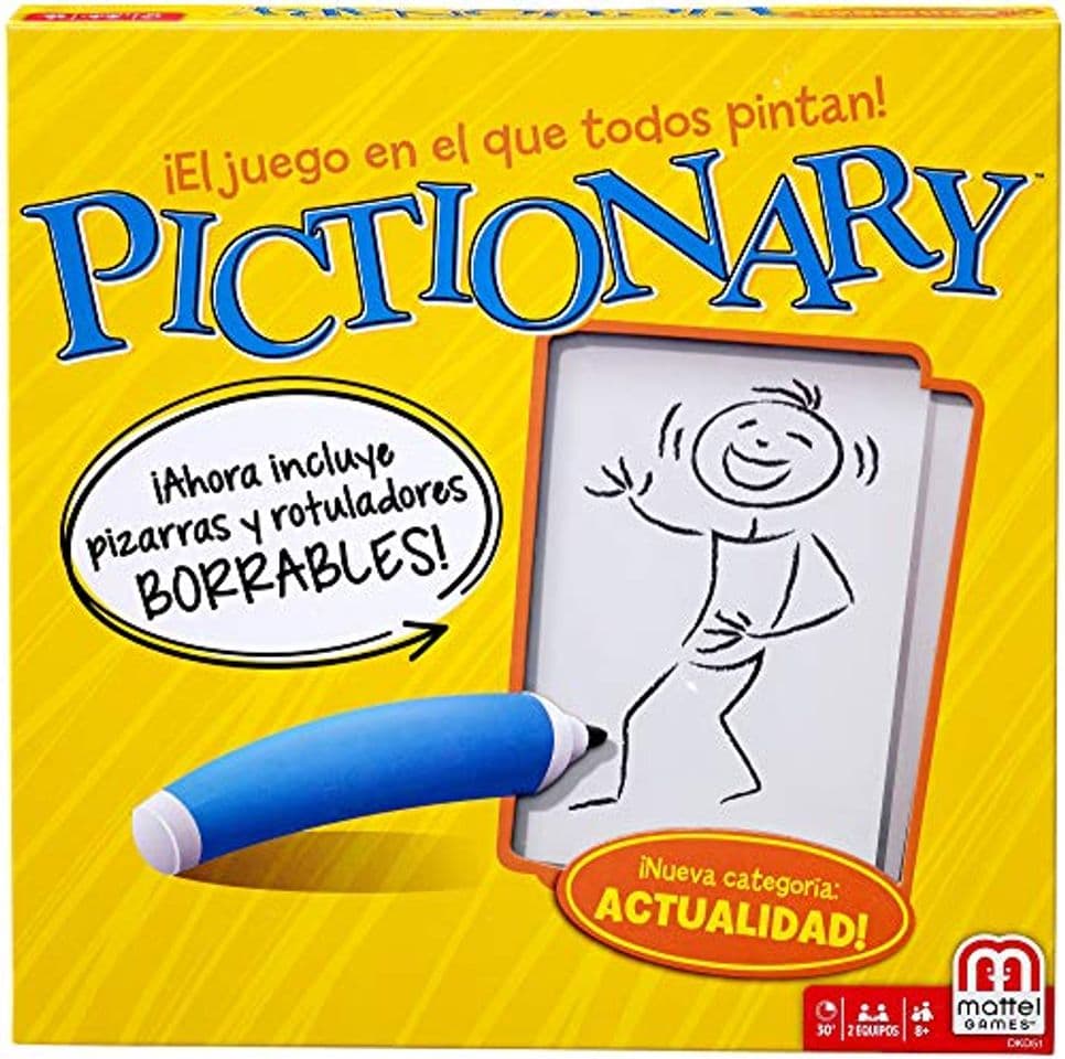 Producto Mattel Games Pictionary, juego de mesa 