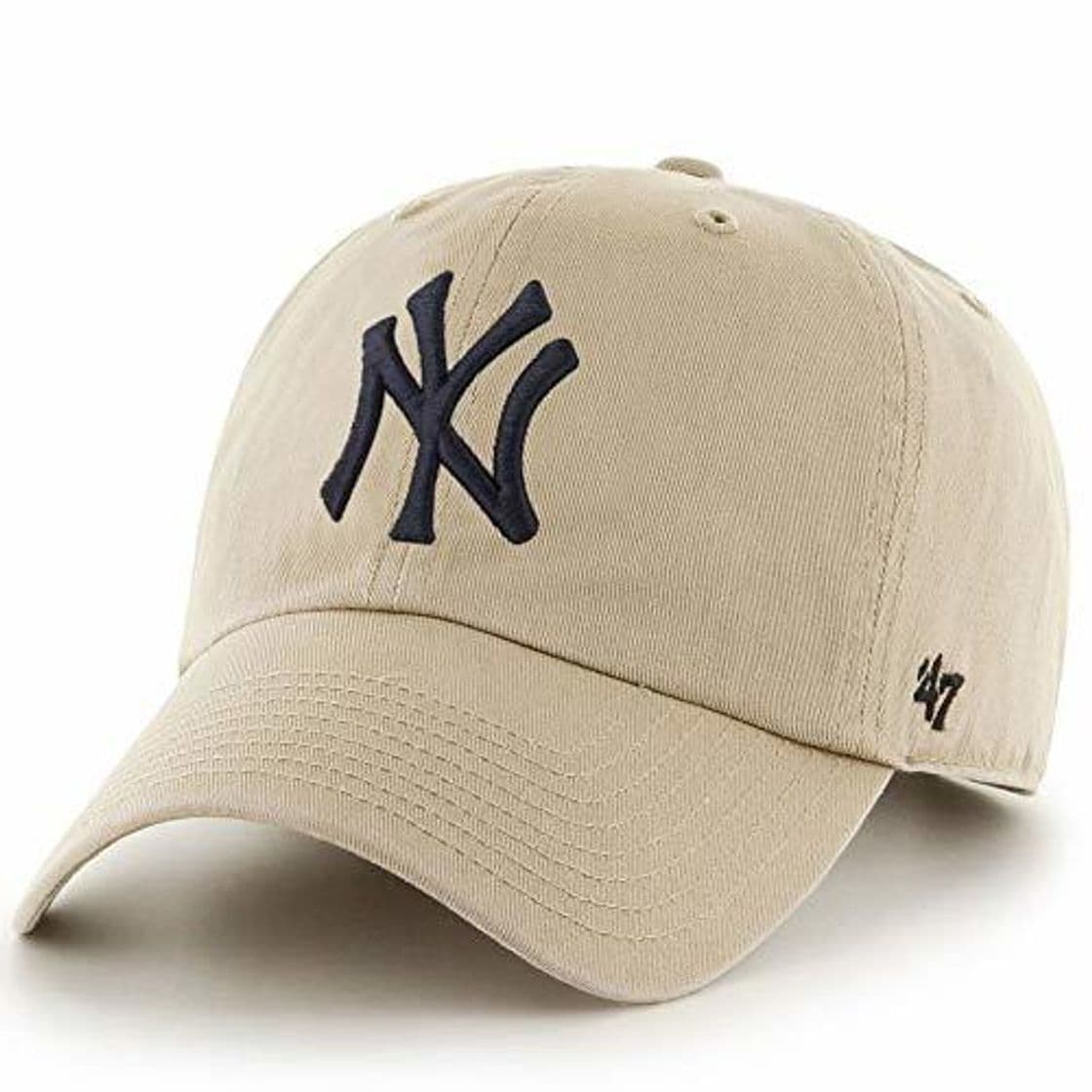 Fashion Gorra curva beige de New York Yankees MLB Clean Up de 47