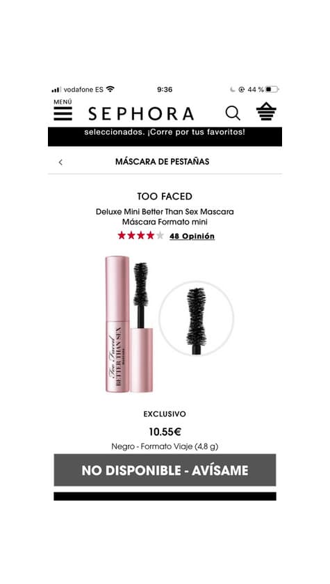 Product Deluxe Mini Better Than Sex Mascara