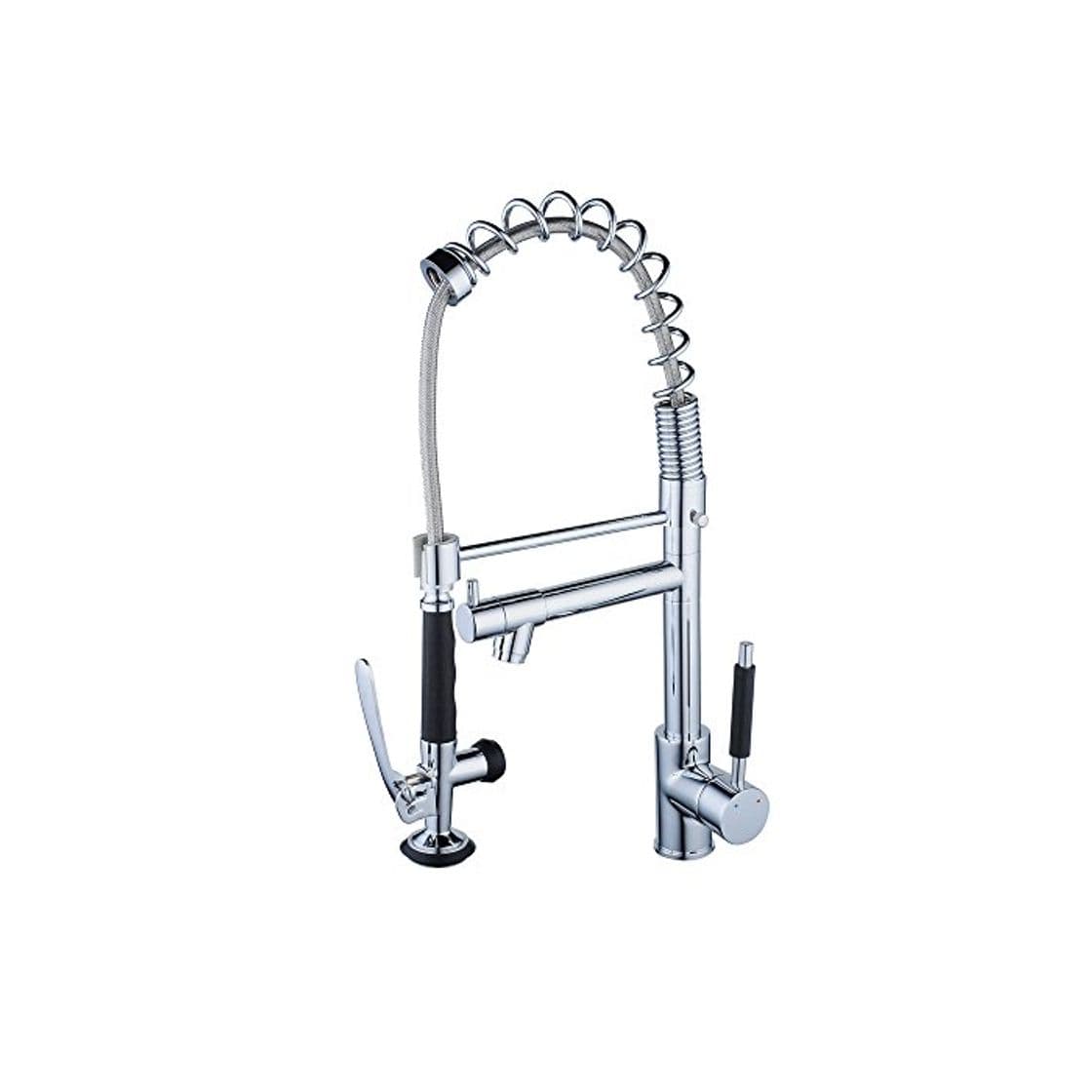 Producto Beelee BL0782UK 20" Single Handle Pull Down Spray Kitchen Faucet Commercial Style