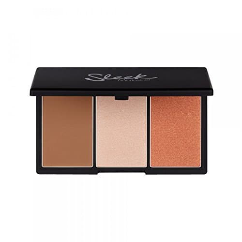 Belleza Maquillaje Elegante Cara Contorno y Blush Palette forma justa 20g, Paquete 1er