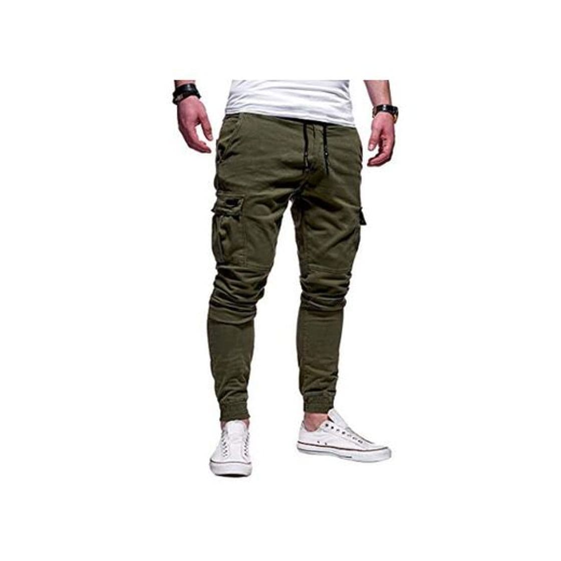 Moda VANVENE - Pantalones casuales para hombre