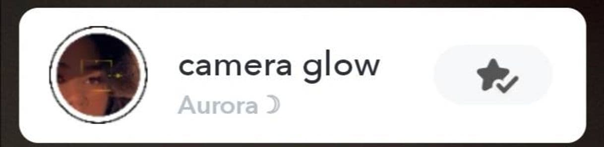 Moda Filtro de snapchat (camera glow-Aurora)