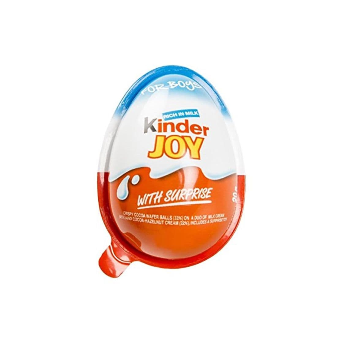 Producto (6 Eggs) Surprise Chocolate JOY for BOY by Kinder