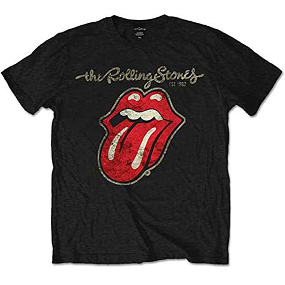 Product Rolling Stones The Plastered Tongue Camiseta, Negro