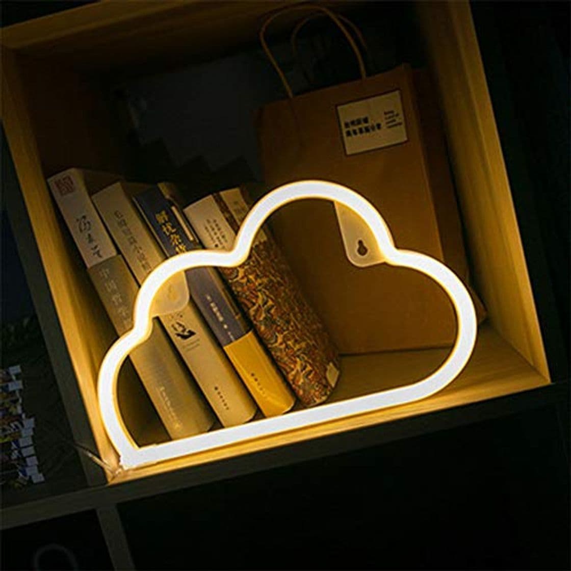 Producto Nube LED signo en forma ligera de la decoración blanca caliente de