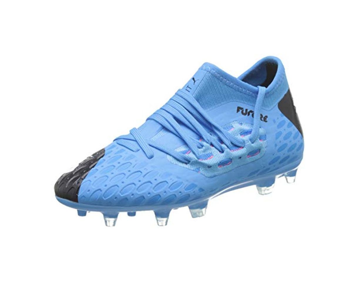 Moda PUMA Future 5.3 Netfit FG/AG Jr, Botas de fútbol Unisex Niños, Azul