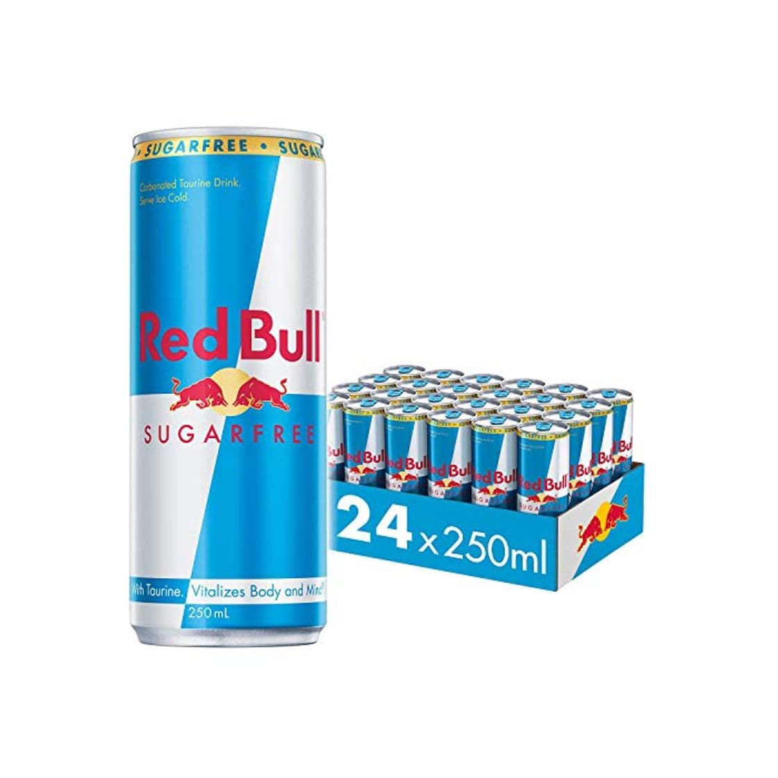 Producto Red Bull Sugarfree, Bebida energética - 24 de 250 ml.