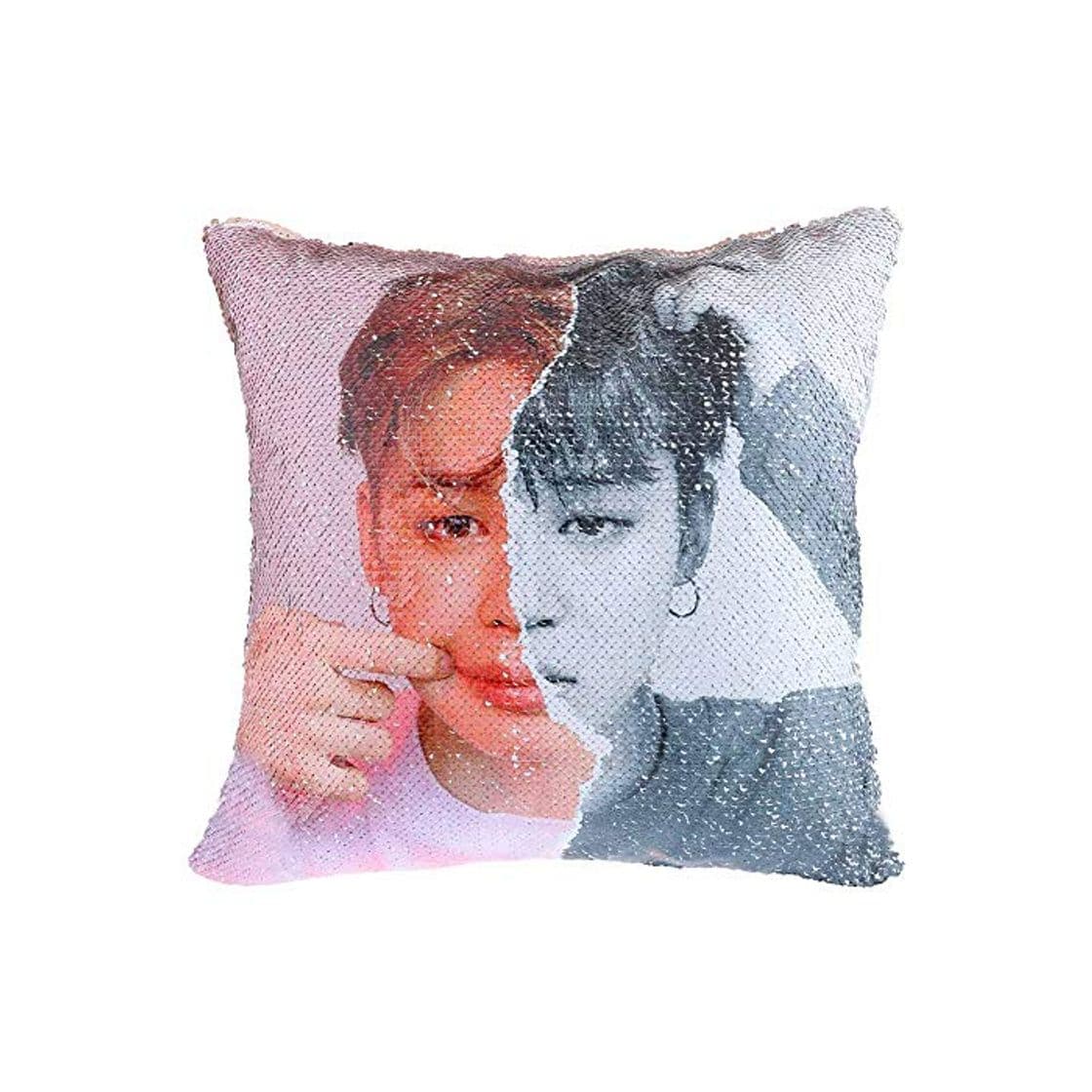 Product Skisneostype Funda de Almohada de Lentejuelas Reversibles mágicas KPOP BTS, Fundas de