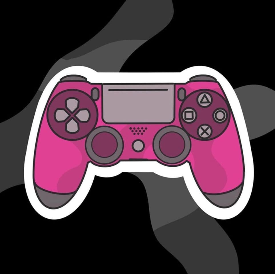 Moda Figurinha- Controle de ps4 rosa e cinza 