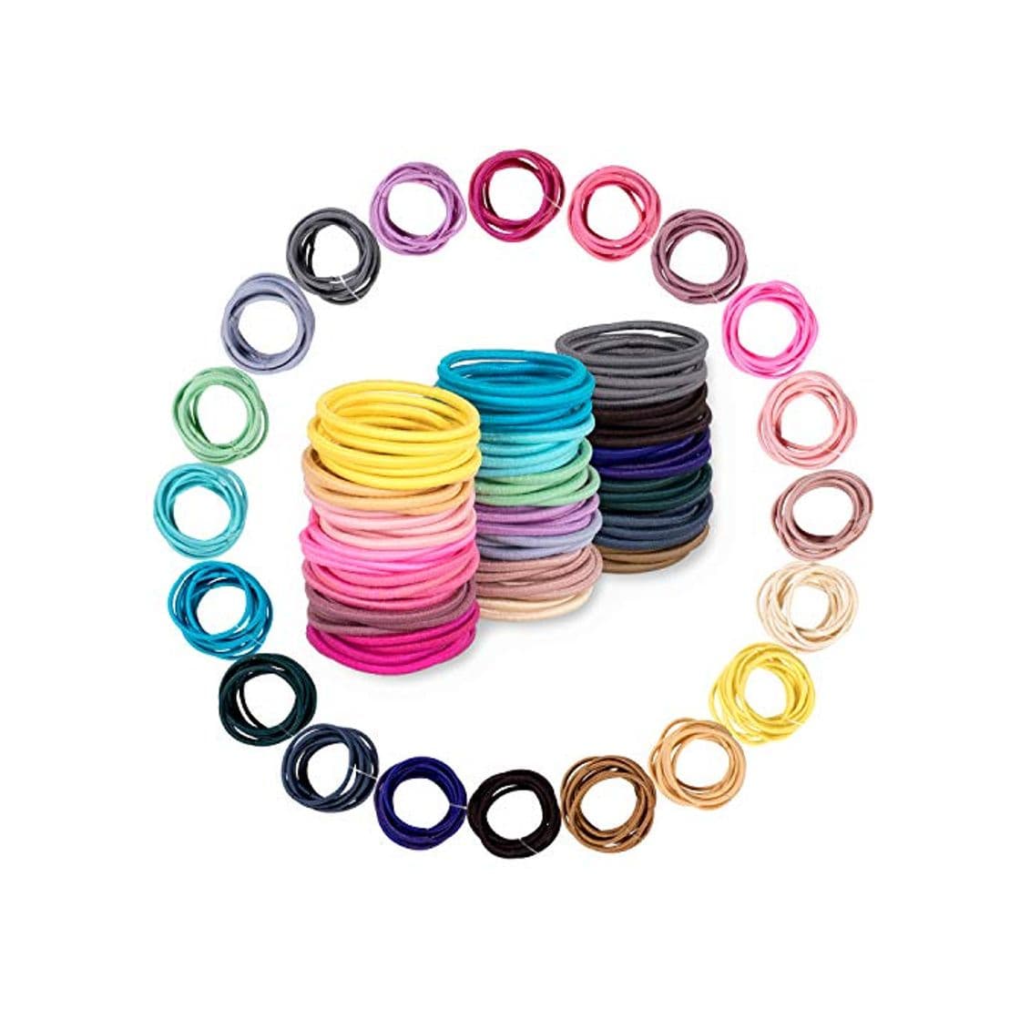 Producto Whaline 200Pcs Lazos para el Cabello del Bebé,Bandas de Pelo Multicolores,Elásticas Pequeñas