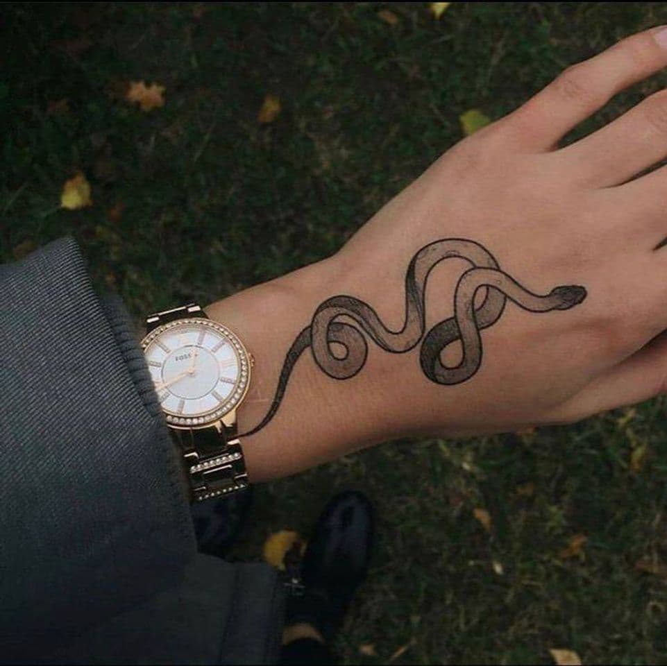 Fashion Tatuagem de cobra