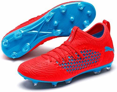 Fashion Puma Future 19.3 Netfit FG/AG, Zapatillas de Fútbol para Hombre, Rojo