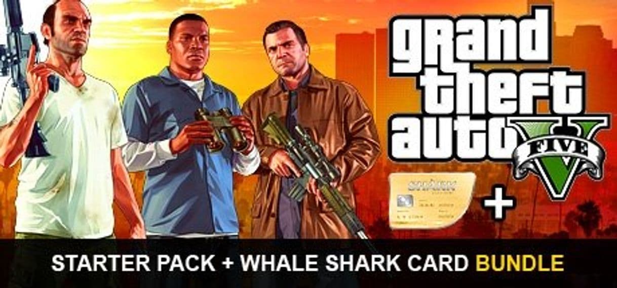 Videogames GTAV, Starter Pack and Whale Shark Card Bundle