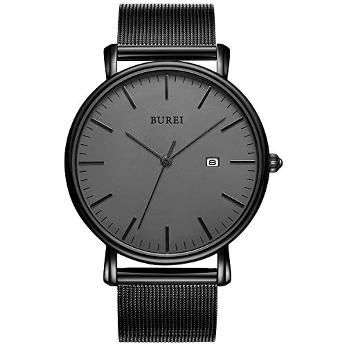 Producto BUREI Reloj de Pulsera clásico para Hombres Estuche Ultra Fino Minimalista Dial