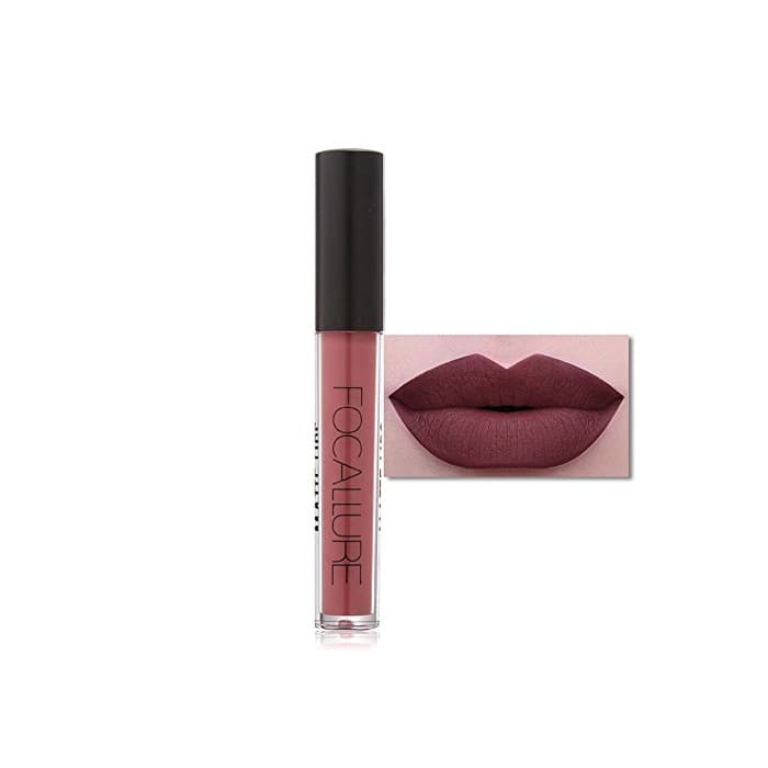 Belleza FAMILIZO FOCALLURE Moda LáPiz Labial CosméTicos Labios Metallic Lip Gloss Pintalabios