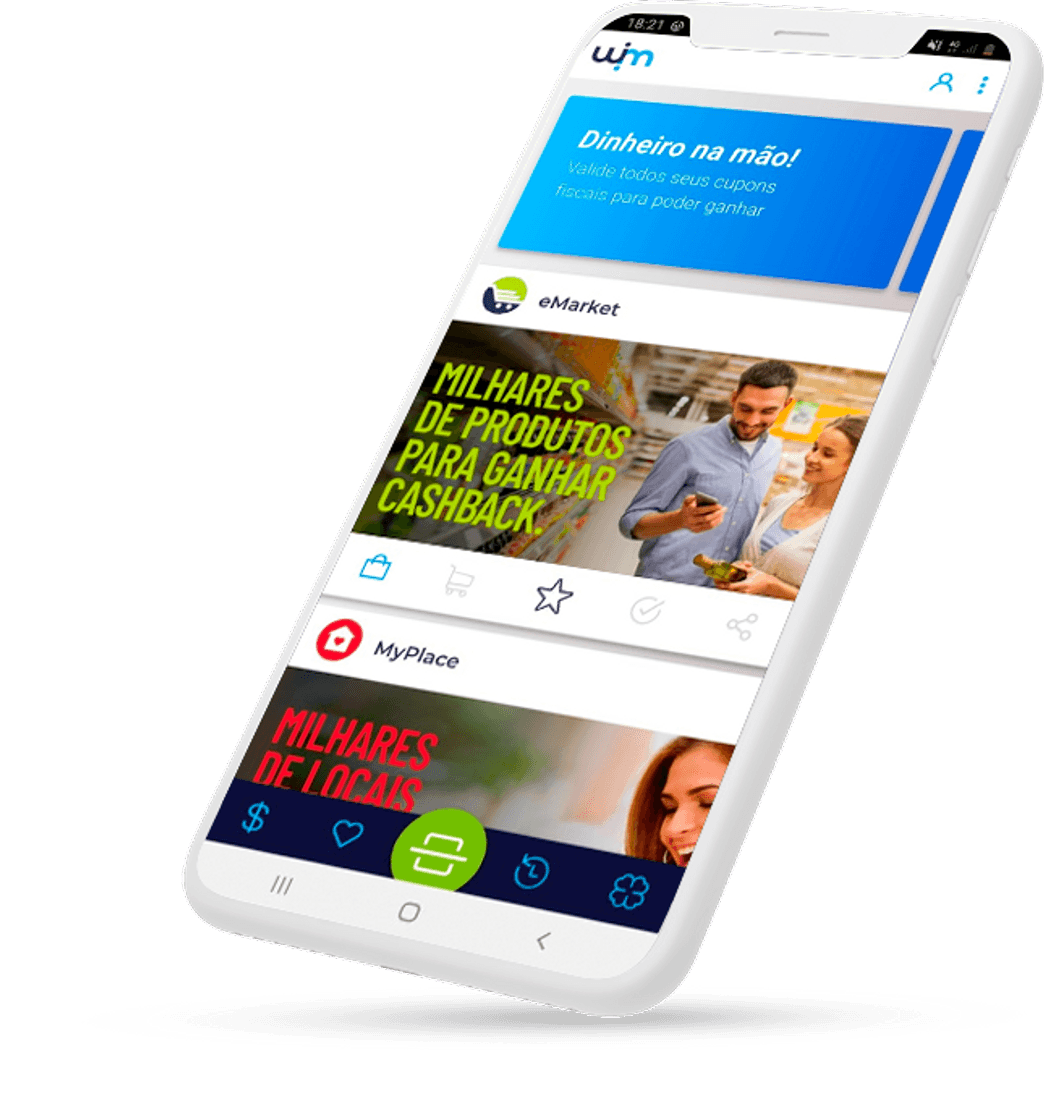 App Ganhe dinheiro com o app Winn Cashback