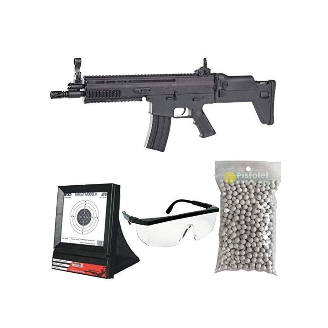 Product PC Airsoft Paquete Completo con Accesorios - Arma para Airsoft