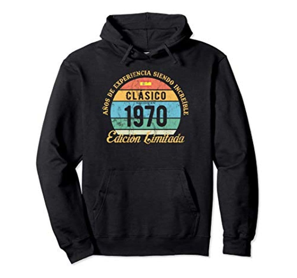 Moda Clásico Nacido En 1970 Vintage 50 Cumpleaños Puesta De Sol Sudadera con Capucha