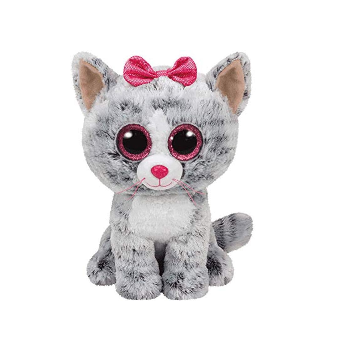 Producto TY - Beanie Boos Kiki, peluche gatita, 15 cm, color gris