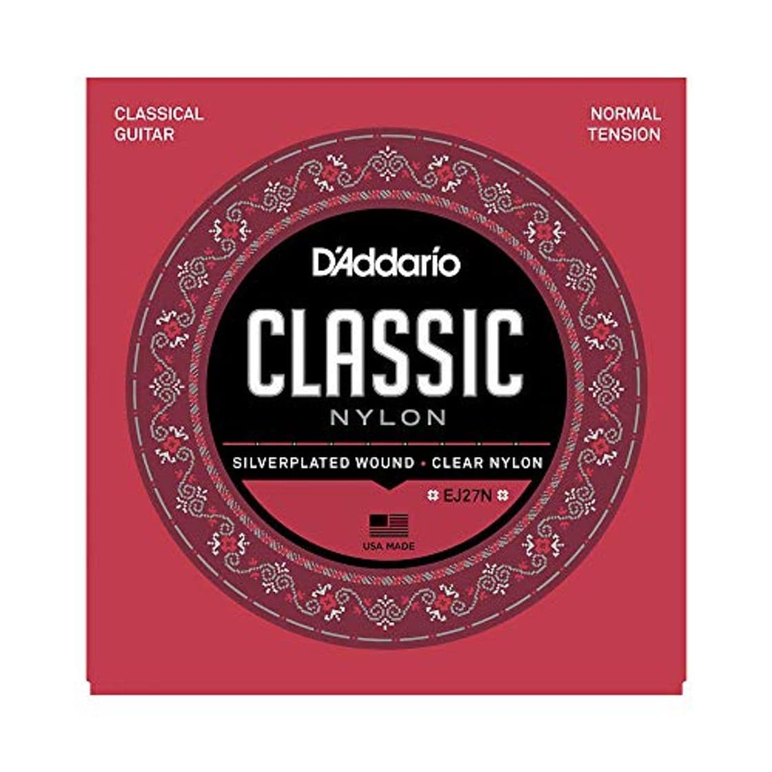 Electronic D'Addario EJ27N - Juego de Cuerdas para Guitarra Clásica de Nylon, .028-.043