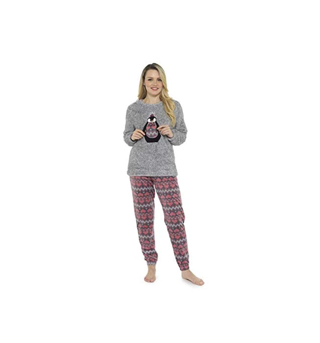 Moda Pijama de pijamas cómodos pijamas Snuggle pijamas cálidos pijama Twosie Set