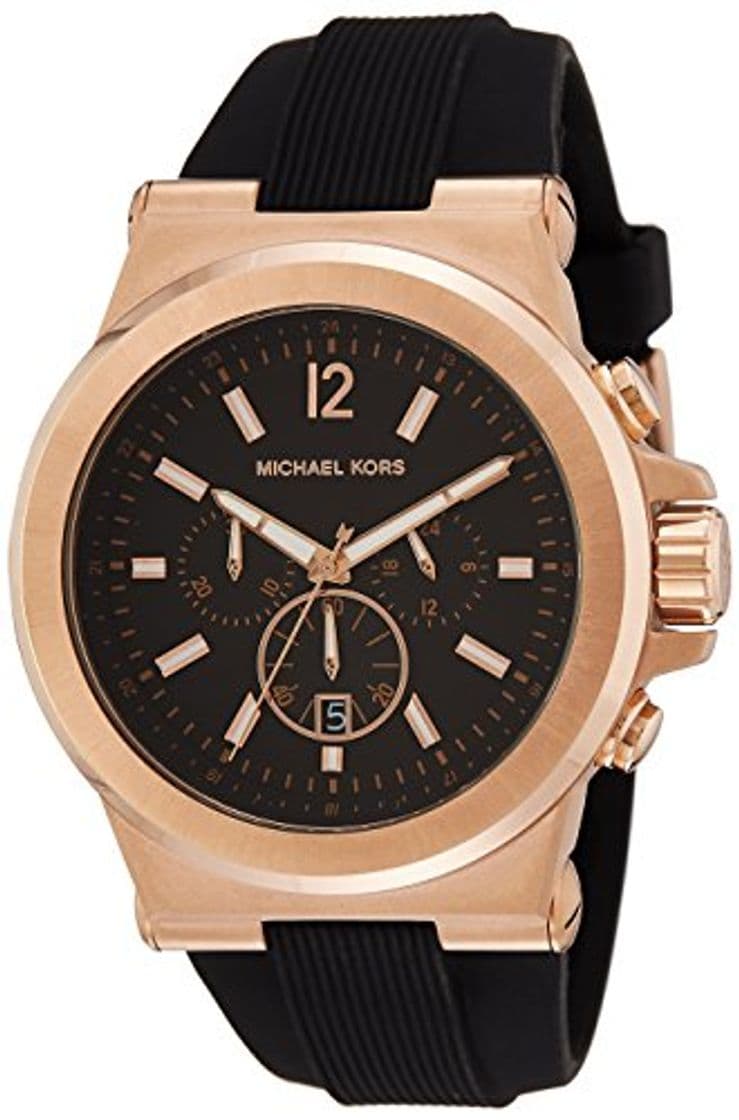 Fashion Michael Kors Reloj Cronógrafo para Hombre de Cuarzo con Correa en Silicona