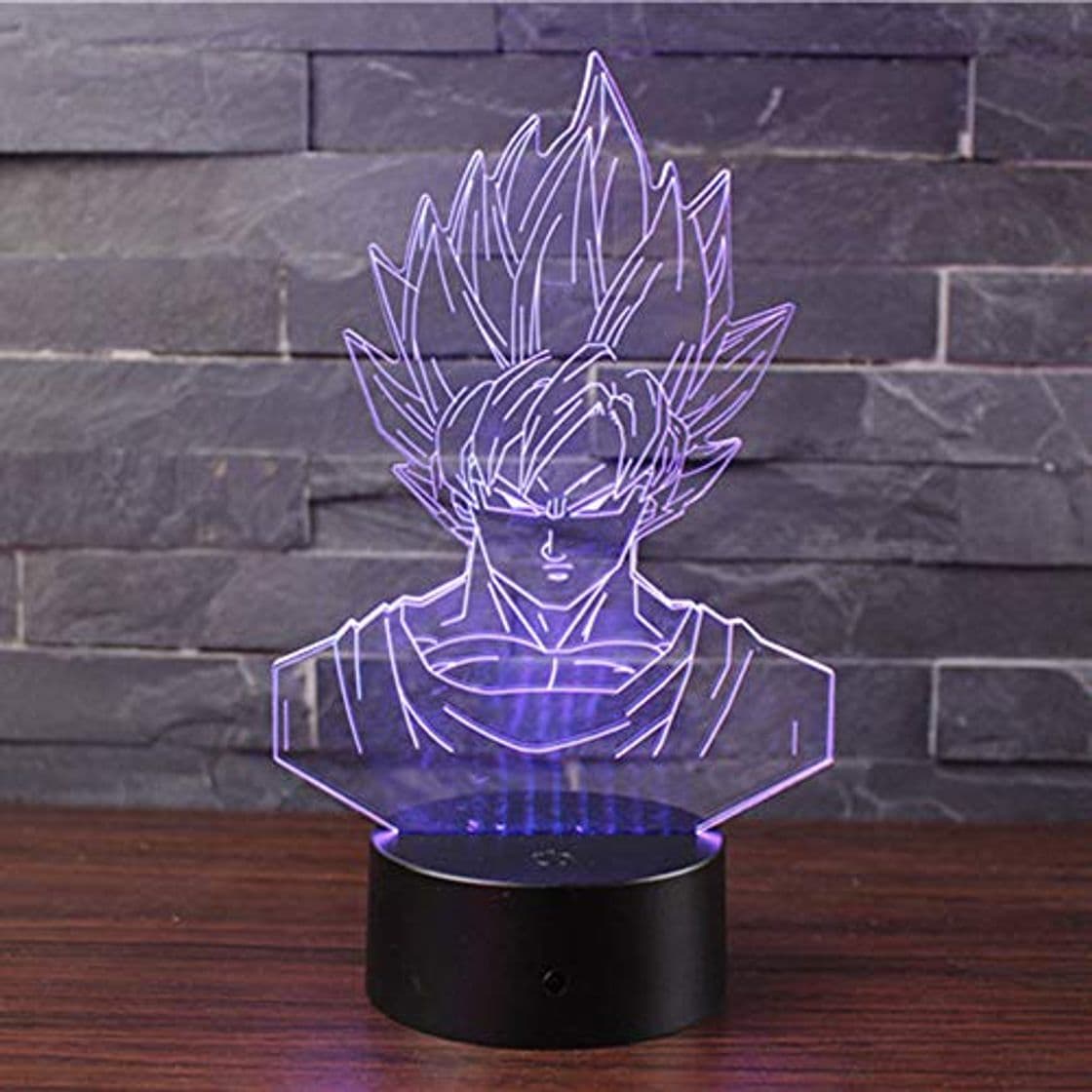 Producto Leisu 3D Lámpara LED luz de la noche 7 colores LED Touch lámpara para el Hogar Decoración para Niños Mejor Regalo