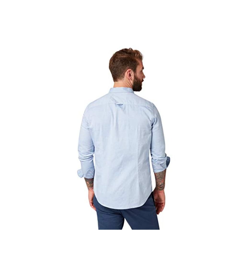 Moda Tom Tailor Casual 1008320 Camisa, Azul