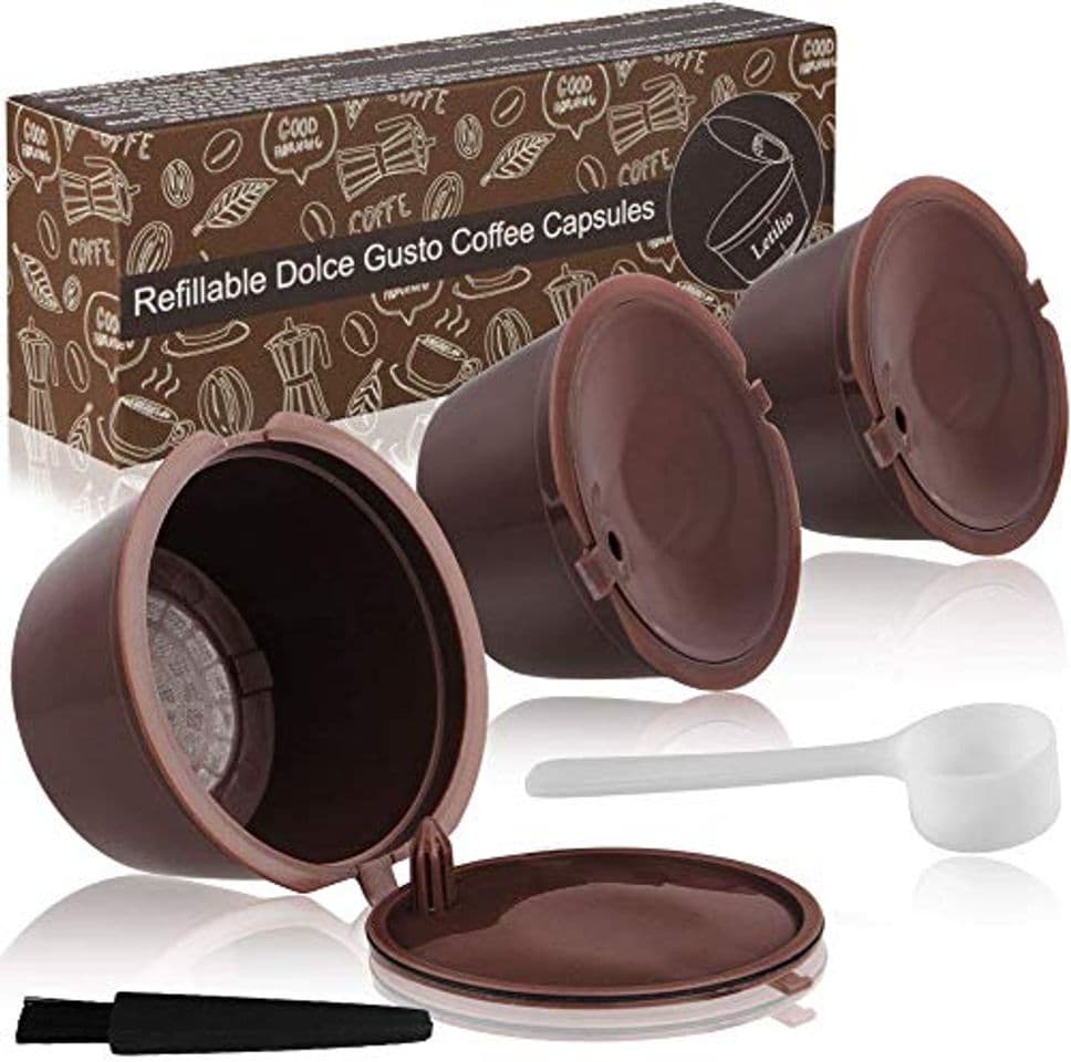 Producto Letilio Filtros Cápsulas de Café Puede Rellenar reutilizar para Dolce Gusto Cafetera