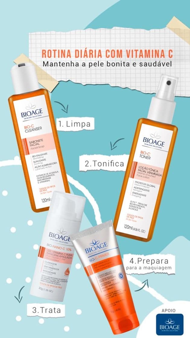 Producto ROTINA DIÁRIA COM VITAMINA C BIOAGE 