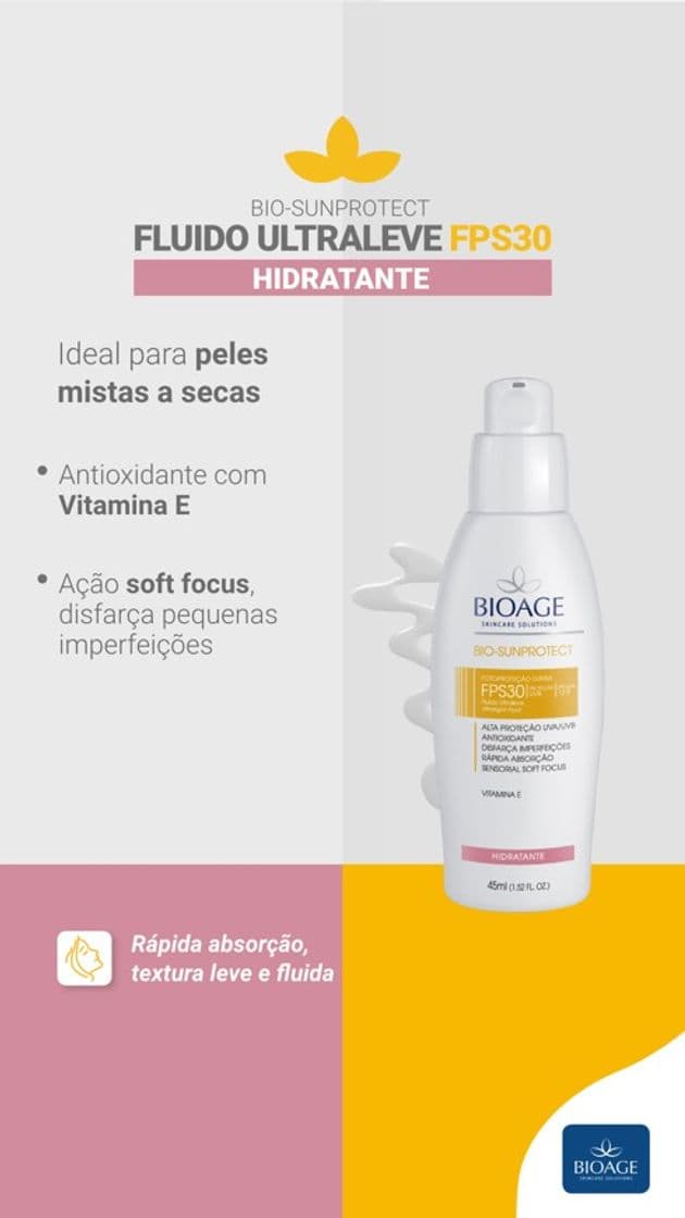 Producto FLUIDO ULTRALEVE FPS30 HIDRATANTE BIOAGE 