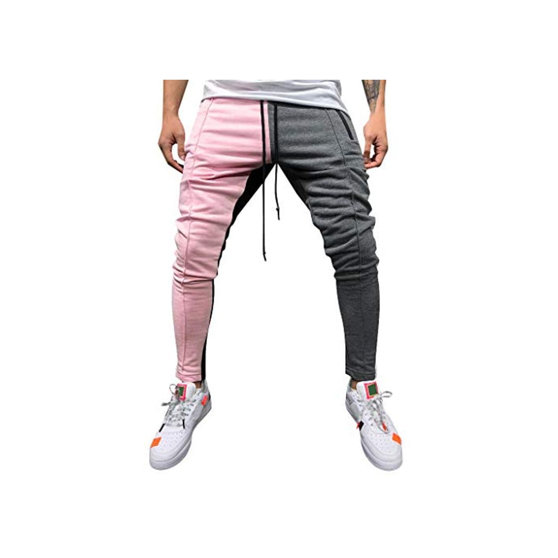 Product Pantalones Hombre Chandal Militar Moda 2019 Pantalones de chándal de Color Patchwork