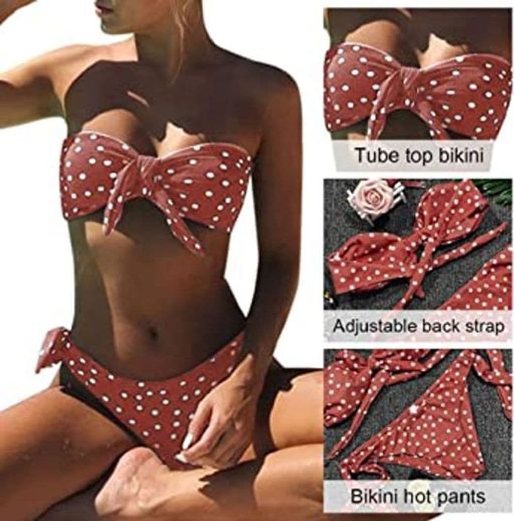 Product UMIPUBO Bikini Mujer Dos Piezas Ropa con Estampado de Lunares Push-Up Traje