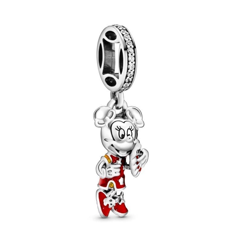 Fashion Charm colgante en plata de ley Minnie Mouse Año Nuevo Chino