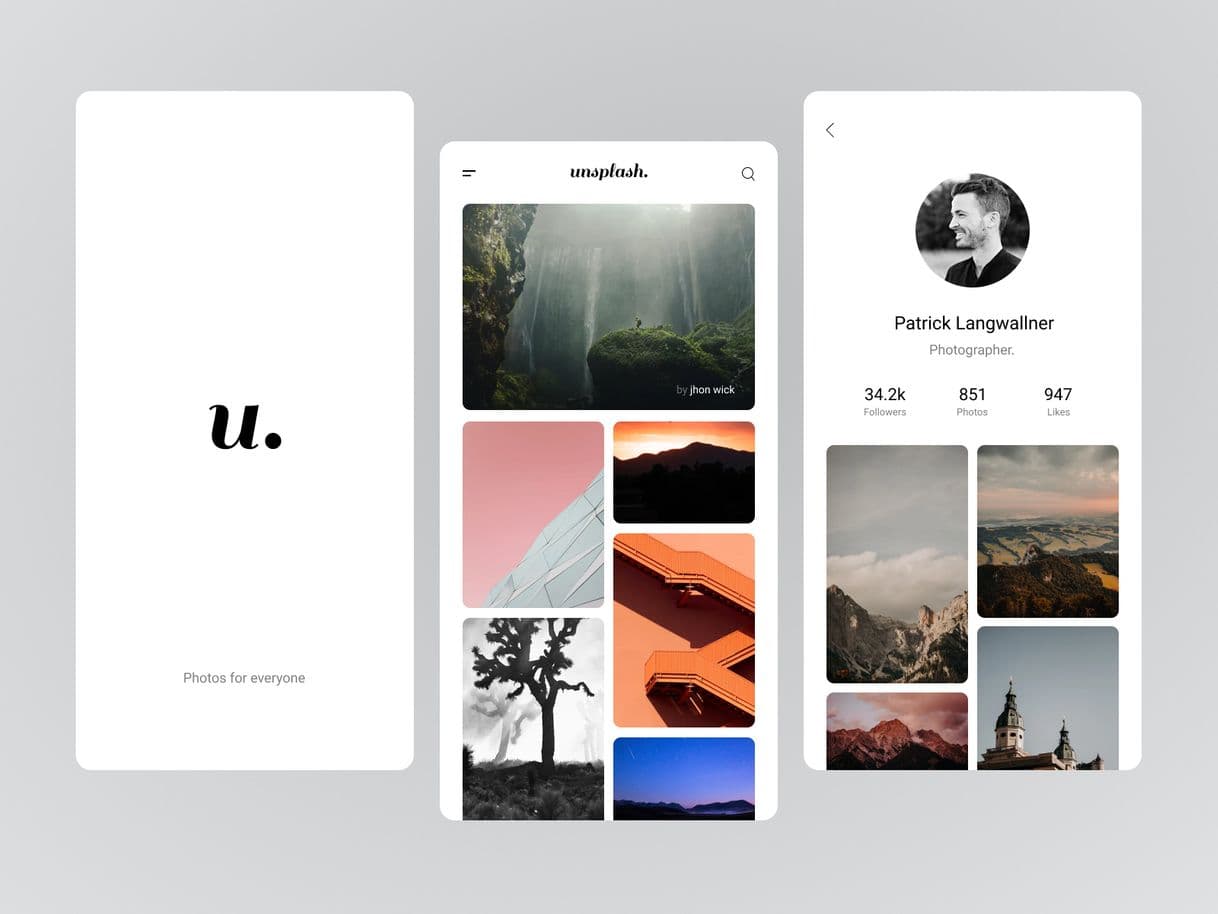 App Unsplash is the perfect app to get inspired 