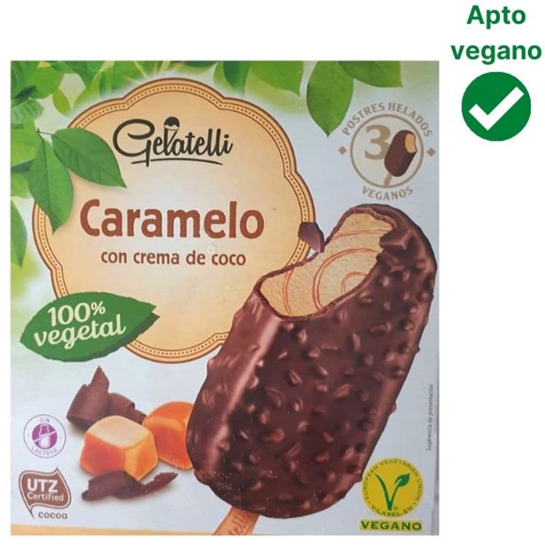 Moda Helado de caramelo vegano Lidl (Gelatelli) 