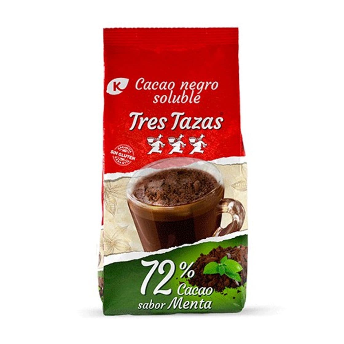 Moda Cacao Negro Soluble Sabor Menta | Tres Tazas 