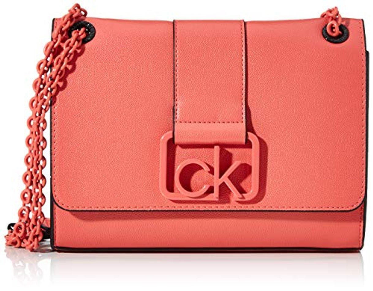 Moda Calvin Klein - Ck Signature Conv Crossbody Md, Bolsos bandolera Mujer, Rojo