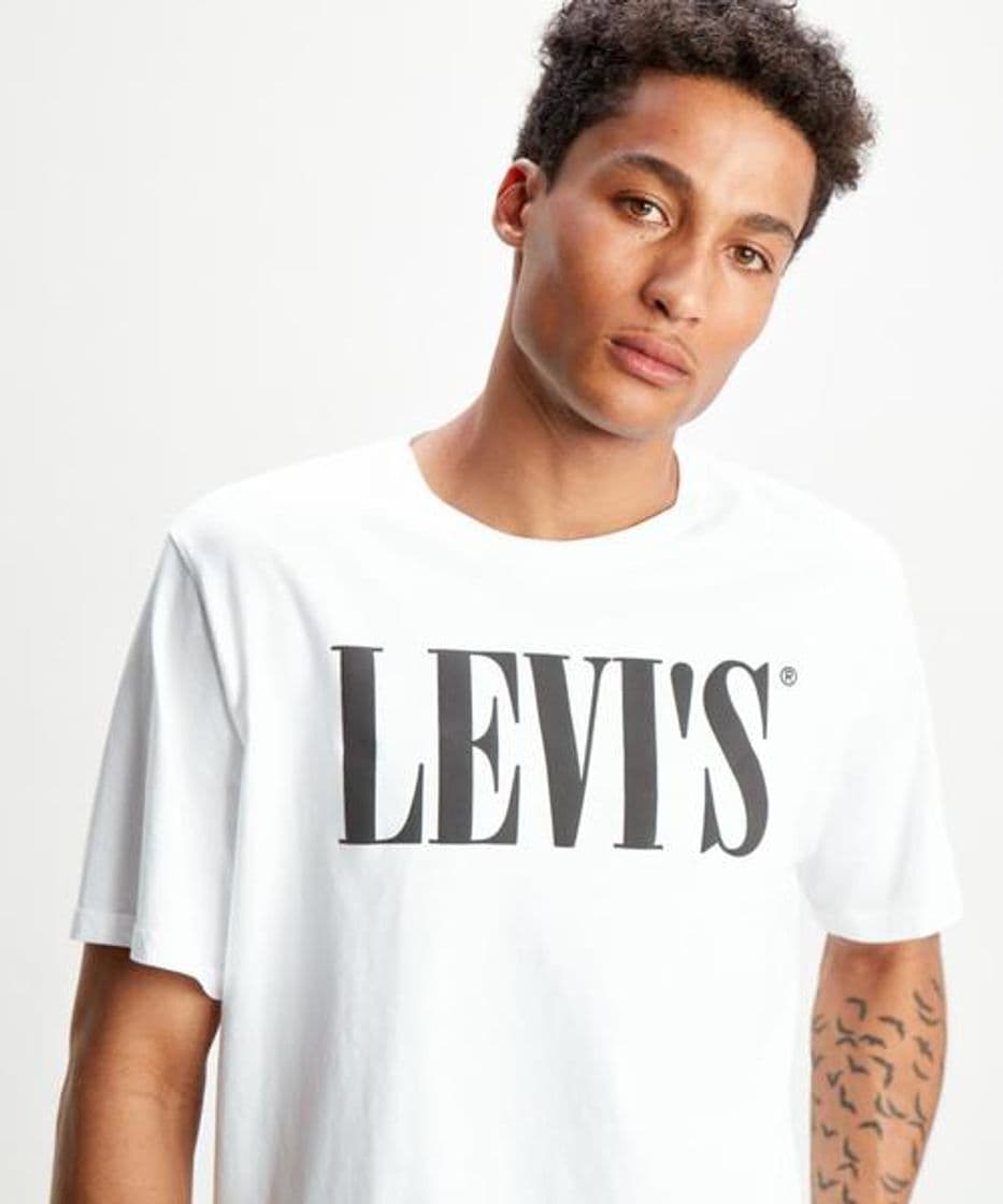 Moda Levi's Relaxed Graphic tee Camiseta, Negro