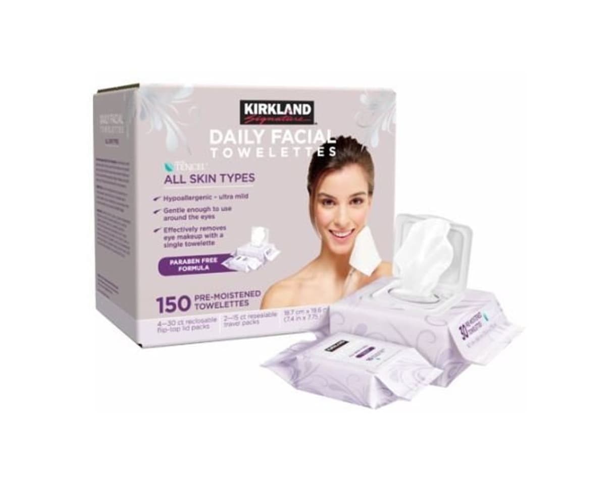 Product Kirkland Signature Daily Facial Towelettes 150 pre