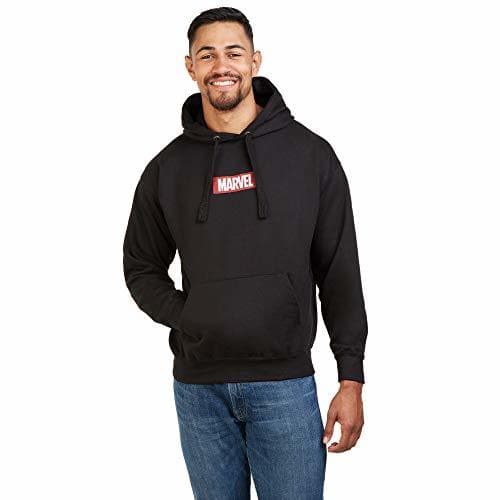 Fashion Marvel Box Logo Capucha, Negro