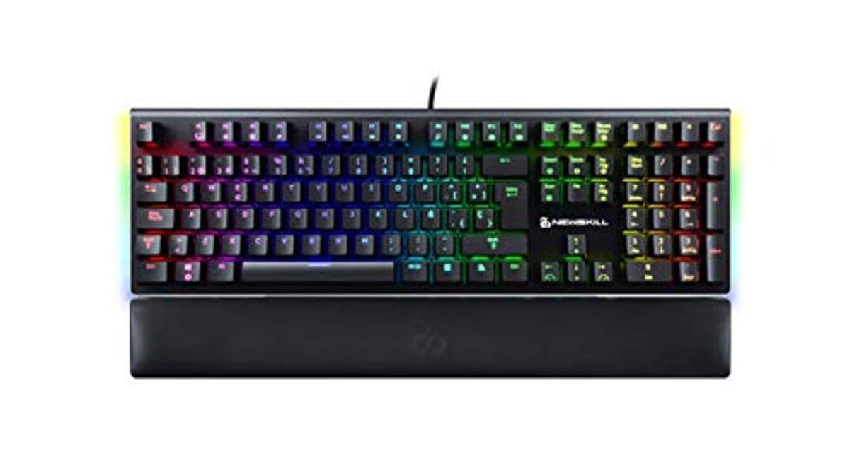 Product Newskill Serike Switch Red - Teclado Mecánico Gaming con Reposamuñecas Plegable Incluido