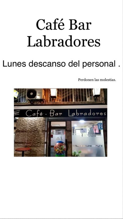 Restaurants Café bar Labradores 44