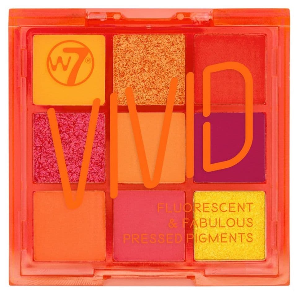 Moda Vivid Paletas de Pigmentos Prensados W7 Naranjas