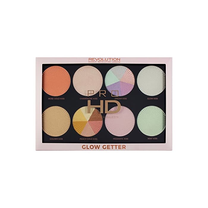 Beauty Makeup Revolution Pro HD Amplified Palette Glow Getter Paleta rozświetlaczy